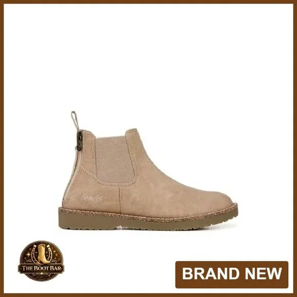 Women's Chelsea Boots with Double Zipper, Brown Welt Stitching Detail - Picture 4 of 8